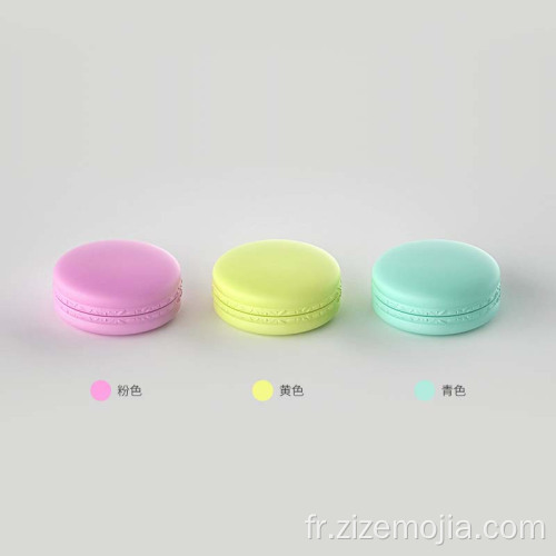 Concevoir des pots de crème pour le visage vides de cosmétiques macaron